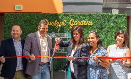 ribbon cutting at Quetzal Gardens grand opening
