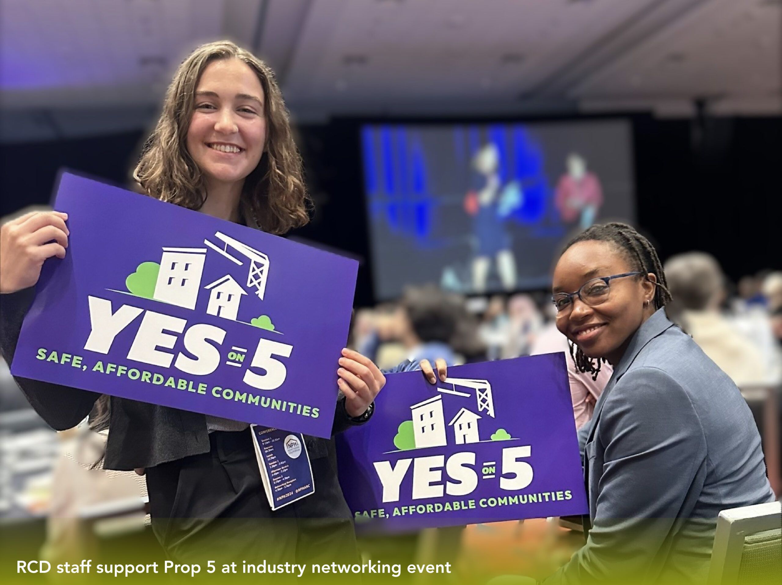 RCD staff support Prop 5 at industry networking event