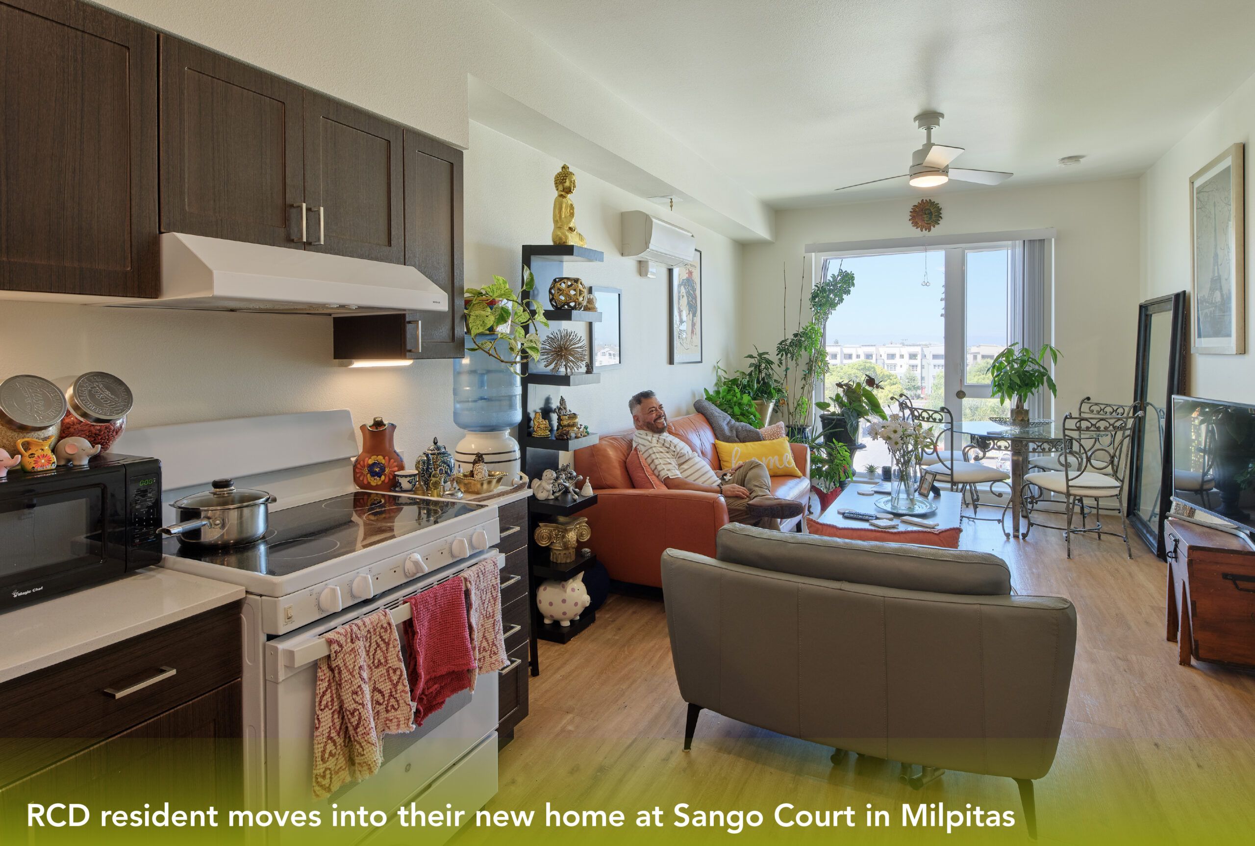 RCD resident moves into their new apartment at Sango Court in Milpitas